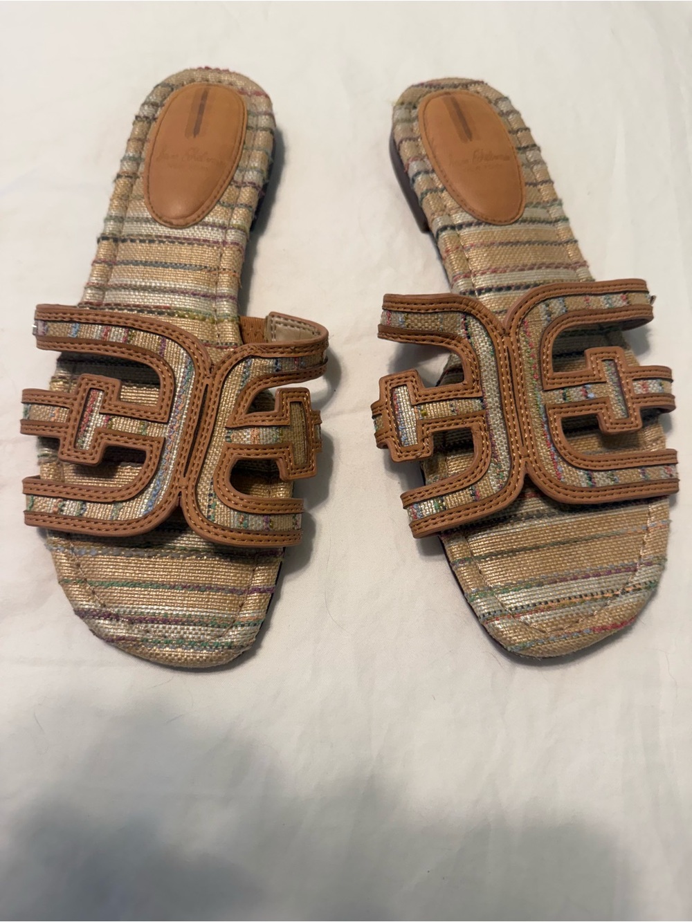 Sam Edelman Bay Slide Woven Slide Sandals Size 8.5